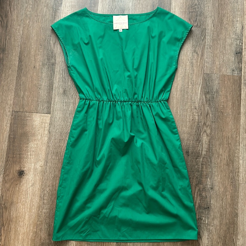 Charlotte Brody Green Dress with Elastic Waist